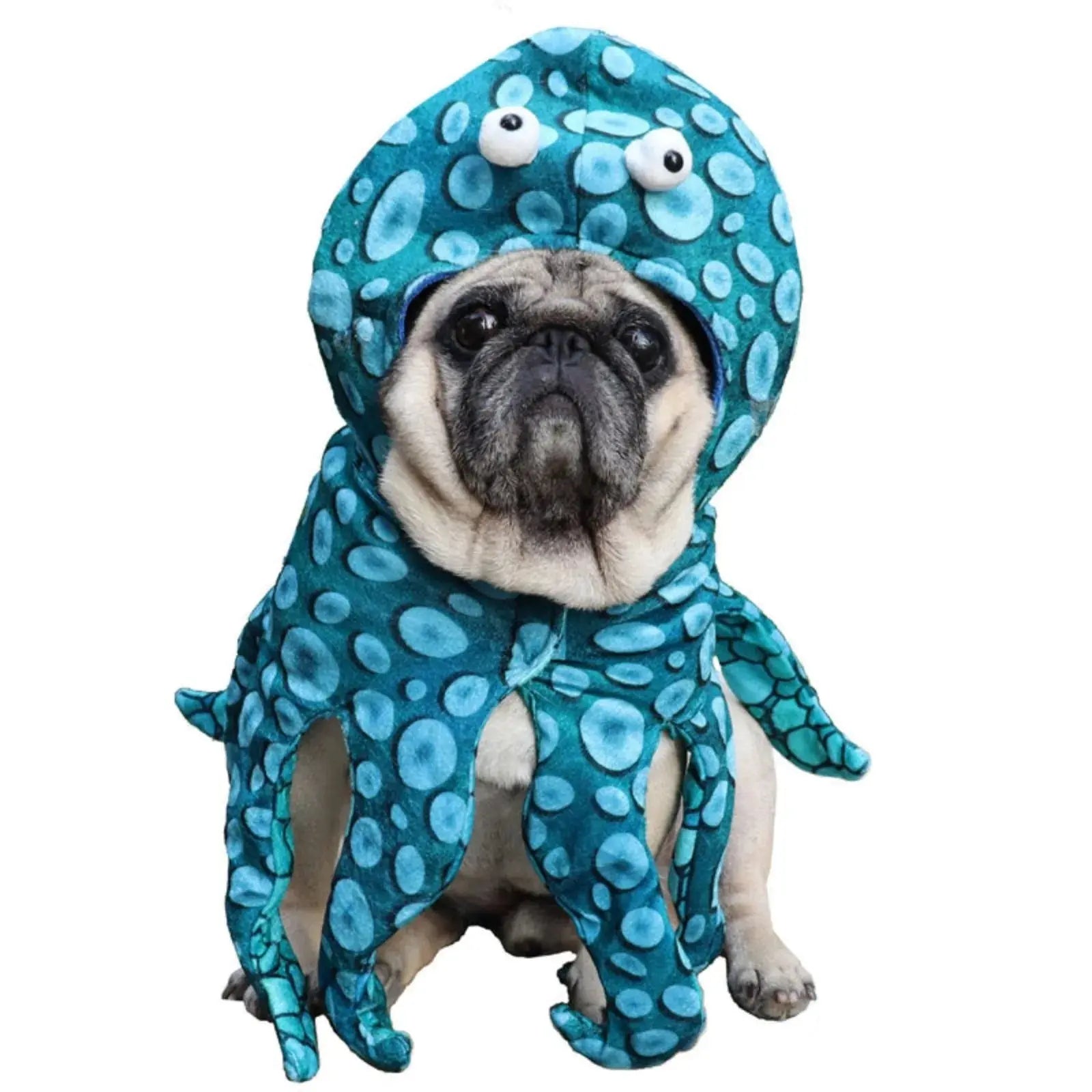 Dog Cat Octopus Costumes Pet Halloween Cosplay Dress Funny Octopus Costume Headwear for Small Dogs Chihuahua Pug Party Outfits - Nova Trendz
