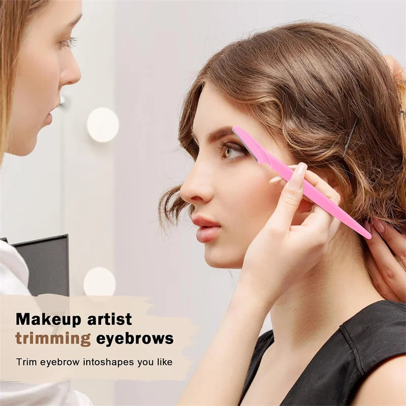 5/10/30/40/66pcs Eyebrow Razors Kit Facial Eye Brow Trimmer Multifunction Facial Hair Removal Tool with Container Safety Beauty