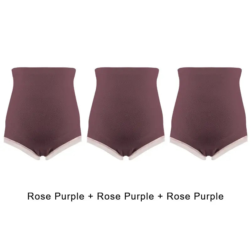 3PCS Maternity Panties High Waist Pregnant Panties Adjustable Belly Support Briefs for Pregnant Women Lace Solid Cozy Intimates Nova Trendz