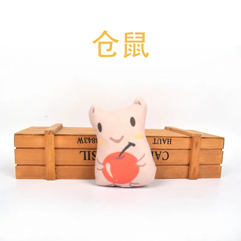 Dorakitten Catnip Toys for Indoor Cats - 5PCS Plush Cat Chew Toys Teething Interactive Catnip Filled Kitten Toy Soft Pet Toy