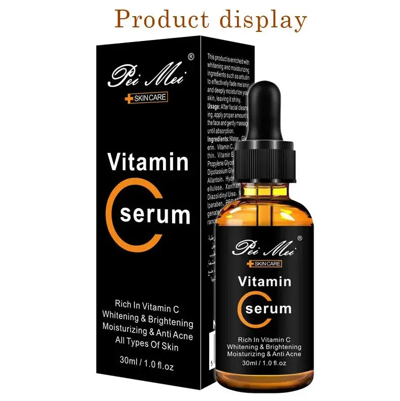 Skincare Products Vitamin C Facial Serum Brighten Skin Lighten Spots Hyaluronic Acid Face Essence Skin Care Products 30ml Nova Trendz