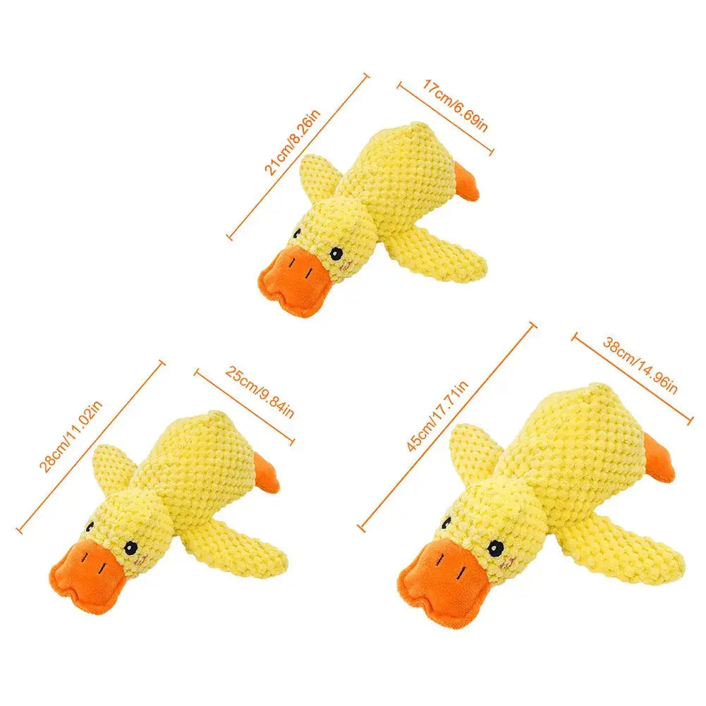 Dog Calming Duck Pet Plush Toy with Quacking Sound Calming Duck Dog Toy Pillow Toy Dog Stuffed Animals Chew Toy for Dogs Nova Trendz