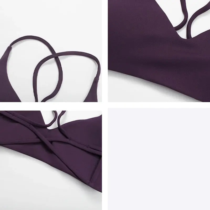 Hearuisavy Breathable Sports Bra Women Quick Drying ShockProof Gym Workout Top Casual Yoga Clothing Push Up Running Fitness Bras - Nova Trendz