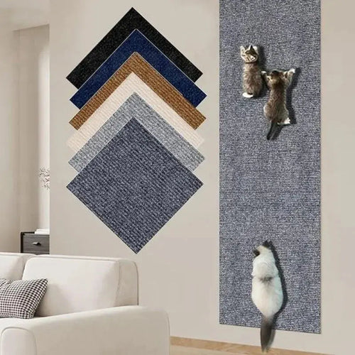 7 Colors Cat Scratcher Sofa Protector Cats Scratcher Pad Board Protection Trimmable Self-adhesive Carpet DIY Cat Scratch Mat - Nova Trendz