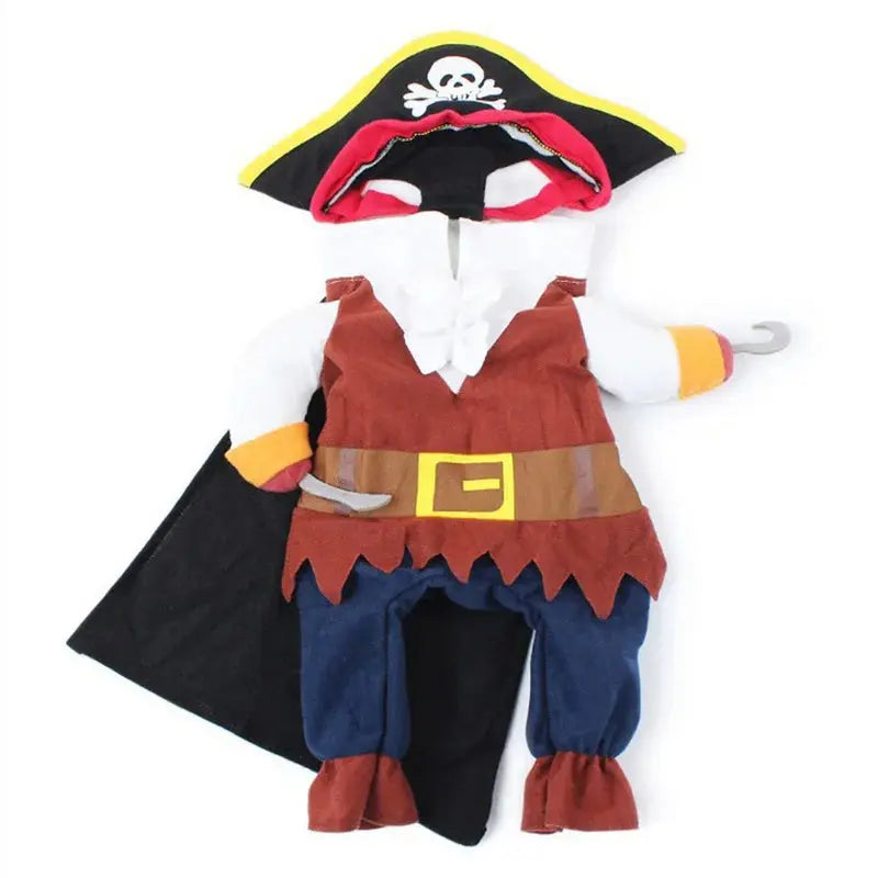 Halloween Funny Pirate Cat Dog Costume For Small Medium Dogs Cats Puppy Kitten Cosplay Creative Novelty Dress Up Party Clothes Nova Trendz