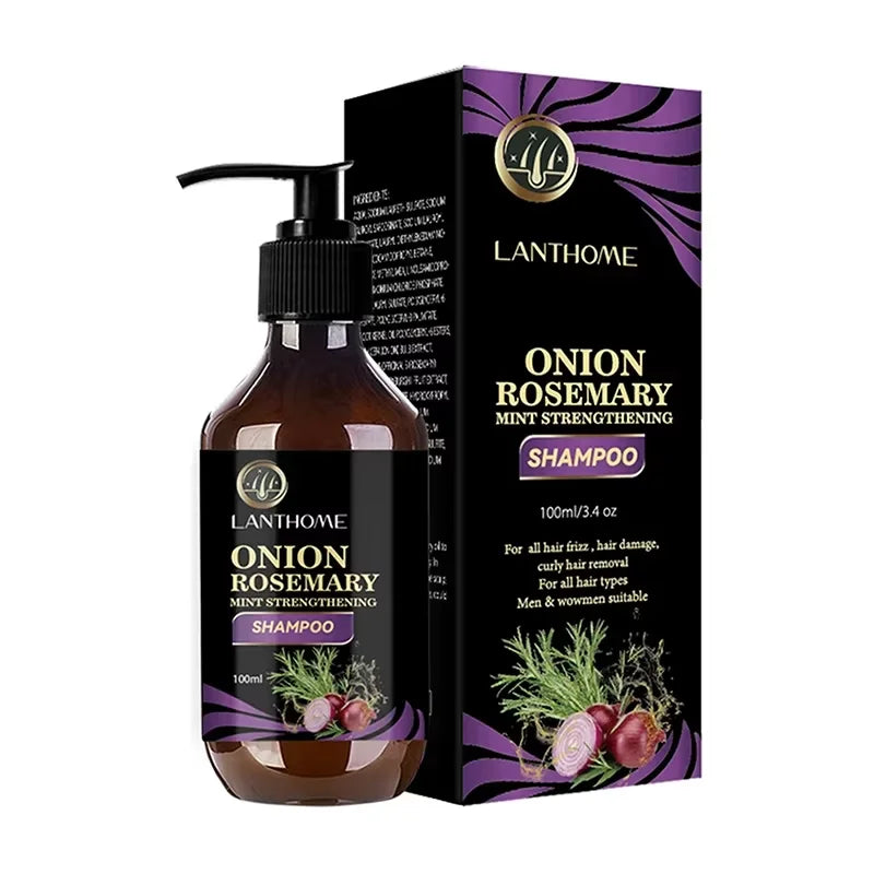 Volumizing Rosemary Onion Shampoo for Hair Care Rosemary & Onion Shampoo for Thickening and Deep Cleansing - Nova Trendz