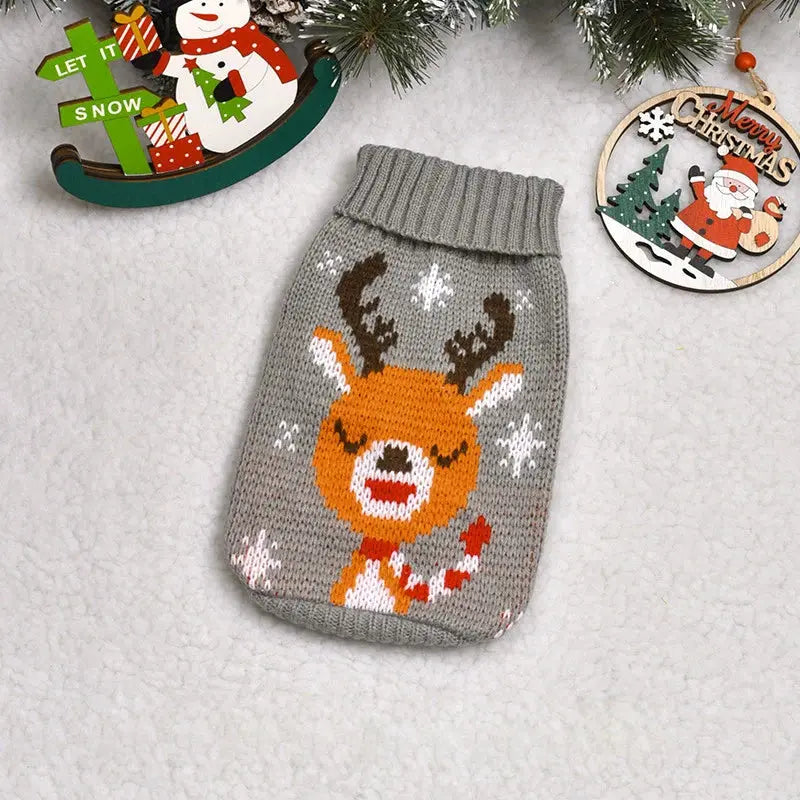 Christmas Wear for Large Dog Sweater Knit Big Dog Sweater Christmas Pet Turtleneck Doggy Sweatshirt for Extra Dogs Boy Girl - Nova Trendz