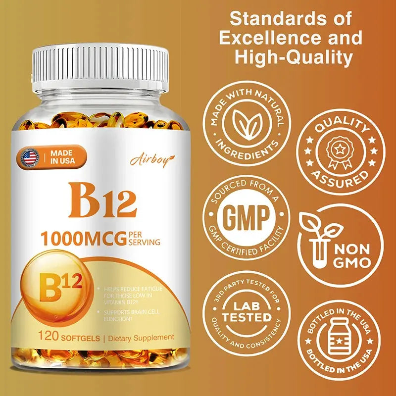 Vitamin B12 1000mcg - Supports Energy Metabolism, Mood and Nervous System Health Nova Trendz