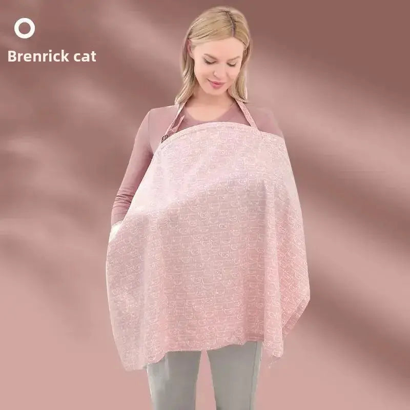 Cotton Mother Cape Blanket Nursing Apron Carseat Stoller Cover Lactation Maternity Clothes for Baby Breastfeeding Accessories Nova Trendz