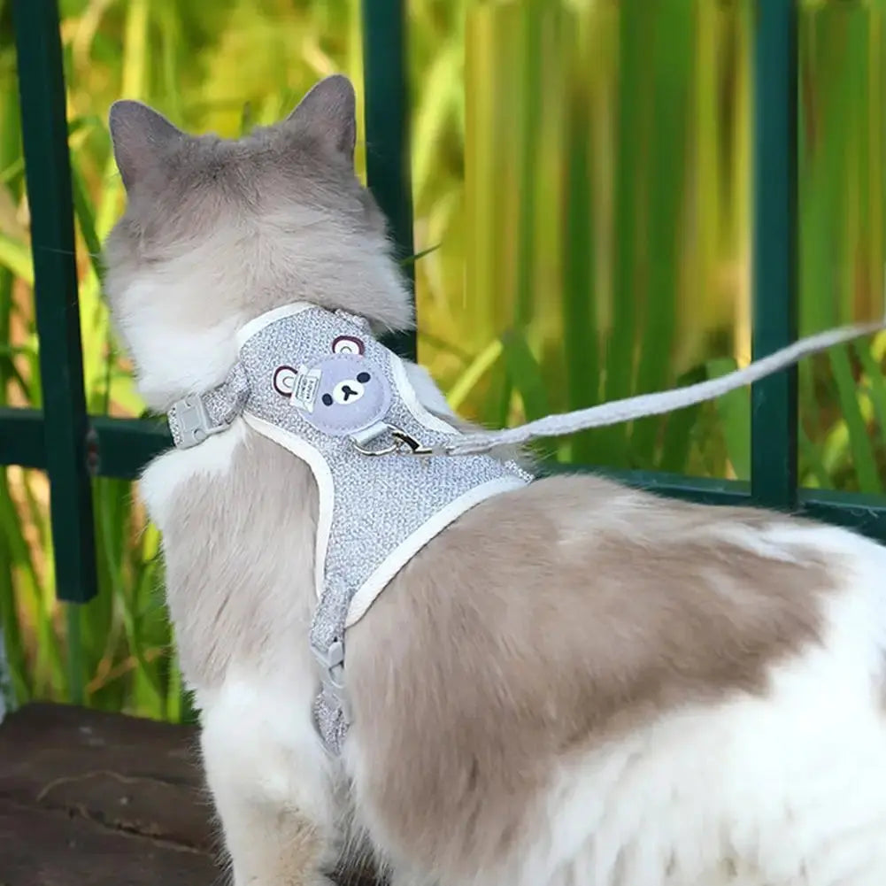Undershirt Style Pet Leash Adjustable Cat Dog Harness Breathable Leash  Convenient Pet Vest For Small Dog Cat Supplies - Nova Trendz