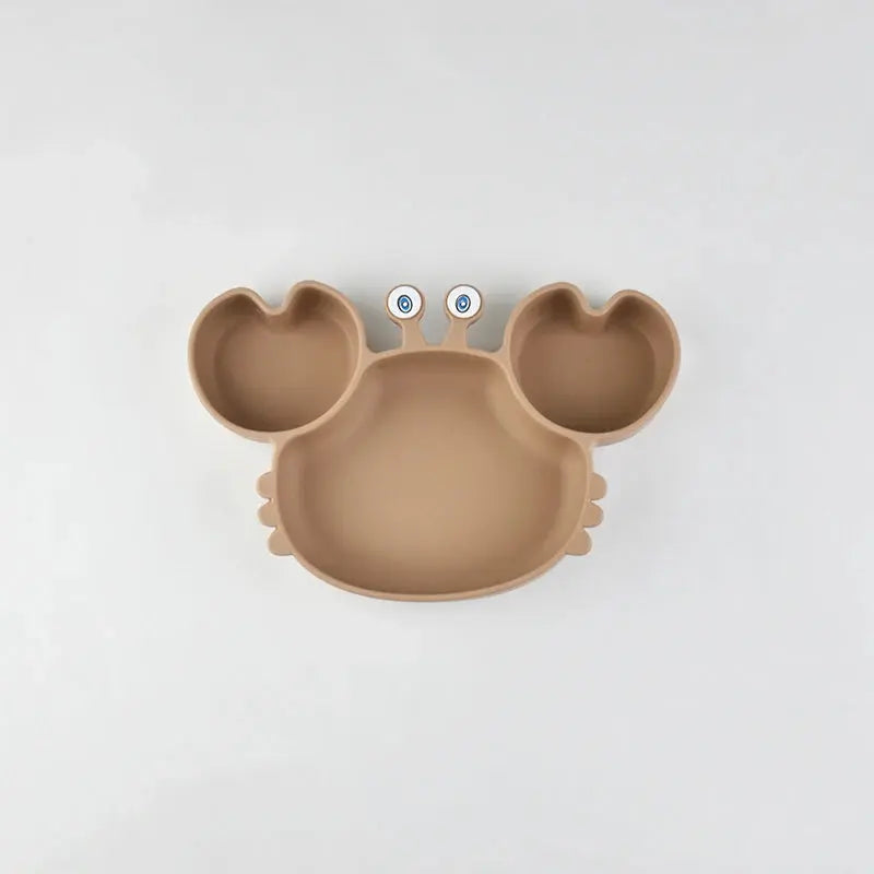 Food Grade Silicone Meal Plate Cartoon Toddler Plates Independent Feeding Training Anti-Drop Complementary Food Bowl Baby Stuff Nova Trendz