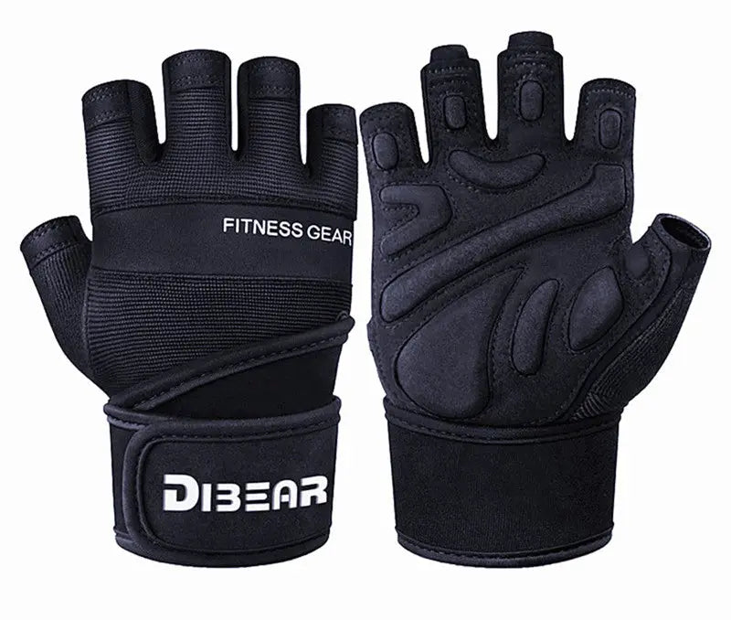 Half Finger Bodybuilding Gym Gloves Weightlifting Dumbbell Kettlebell Training Workout Fitness Gloves For Man  Women Nova Trendz