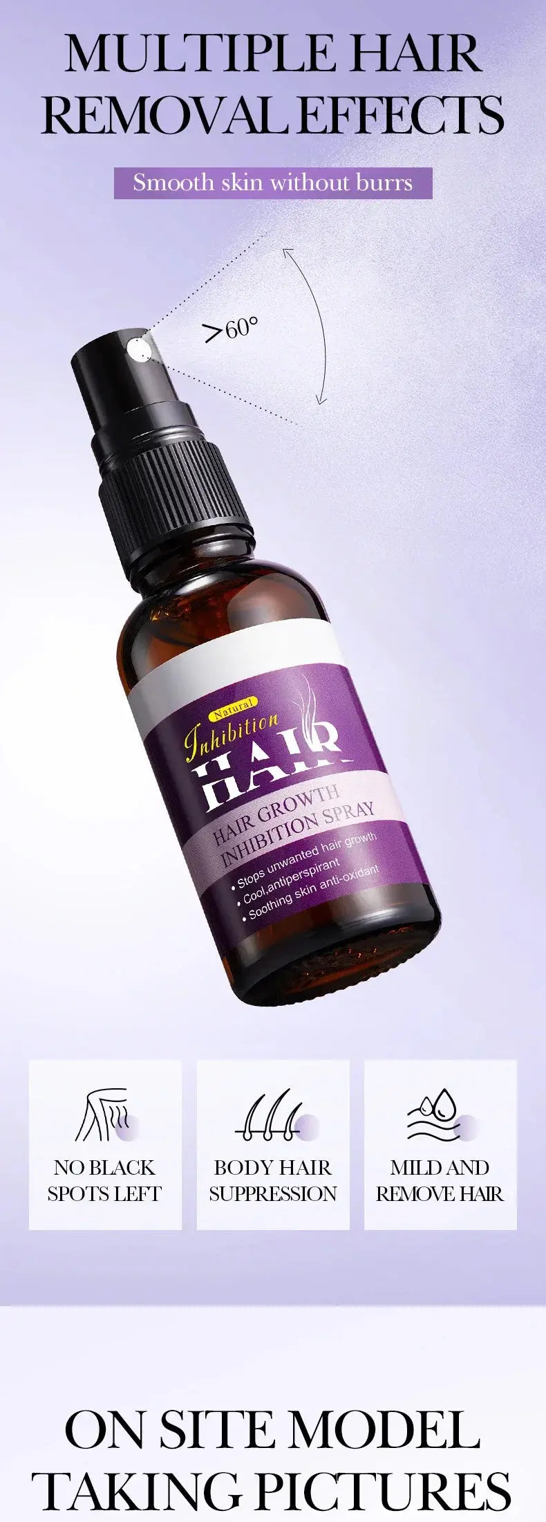 Hair Removal Cream Inhibits Hair Growth Whitening Safe Gentle Spray Effectively Remove Armpit Knee Leg Hair Skincare Products - Nova Trendz