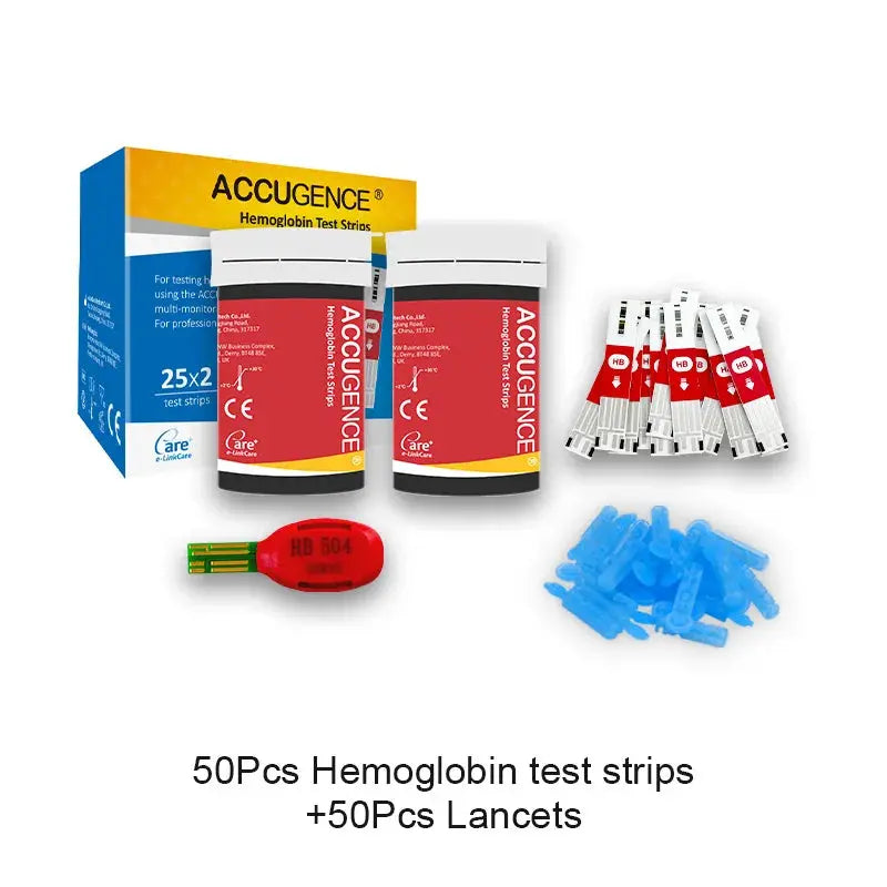 Blood Ketone Hemoglobin Uric Acid Blood Glucose Test Strips Test Strips for PM800 4 in 1 Meter Diabetes Gout HB Anemia Monitor Nova Trendz