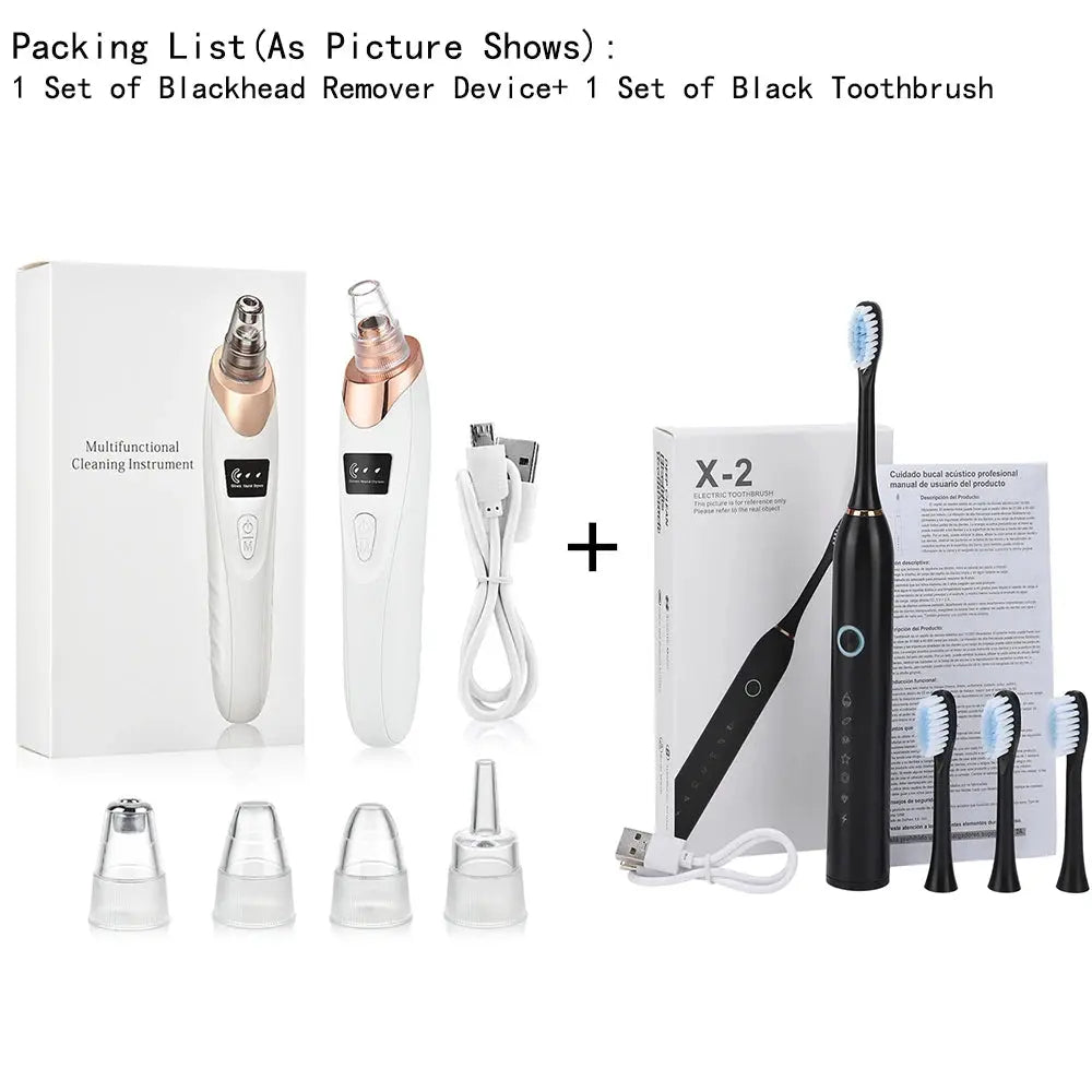 Blackhead Remover Nose T Zone Pore Vacuum Acne Pimple Removal Vacuum Suction Tool Facial Diamond Dermabrasion Machine Face Clean Nova Trendz