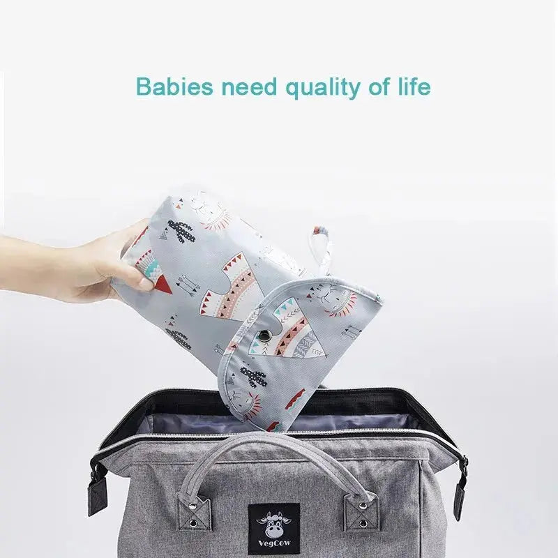 Baby Diaper Bag Waterproof Wet Dry Pack Mummy Storage Pouch Nappy Organizer Insert Tote Purse Travel Stroller Carry Bag Nova Trendz