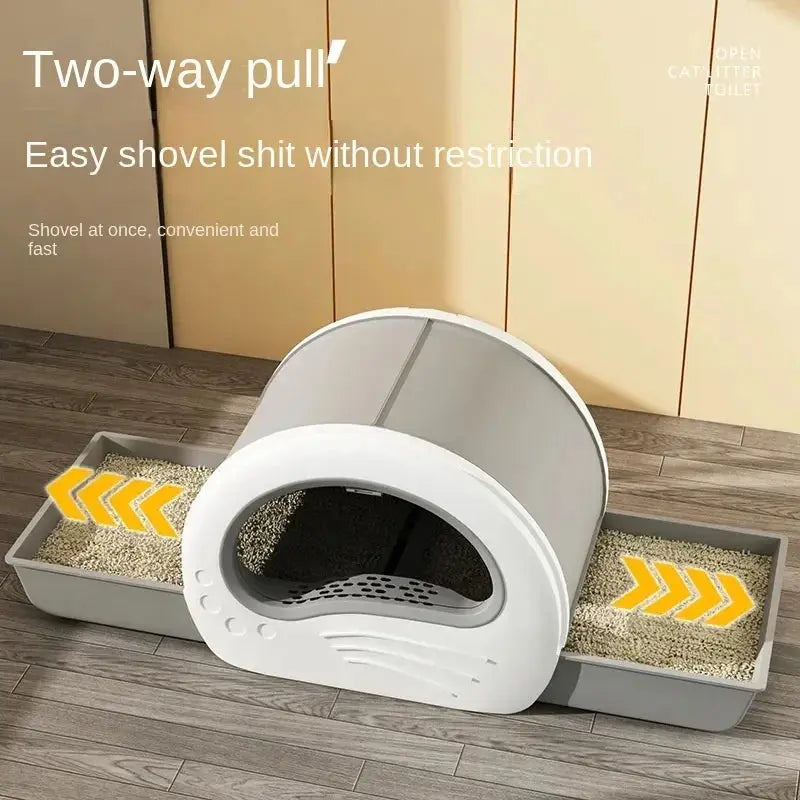 Cat Litter Box Fully Enclosed Drawer Type Cat Litter Box Anti-splash and Odor Isolation Cat Toilet Extra Large Cat Litter Box Nova Trendz