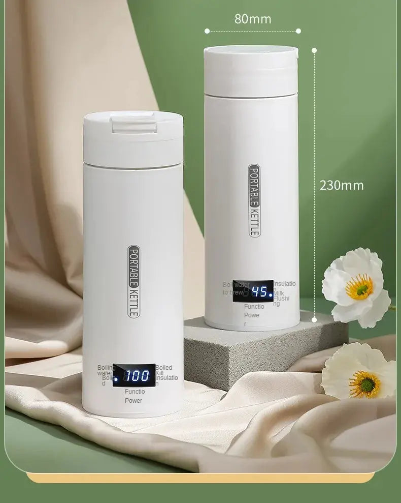 500ML Travel Electric T Kettle Fast Boiling Water Portable baby Milk Warmer Kettle 304 Stainless Steel Thermo Kettles Nova Trendz