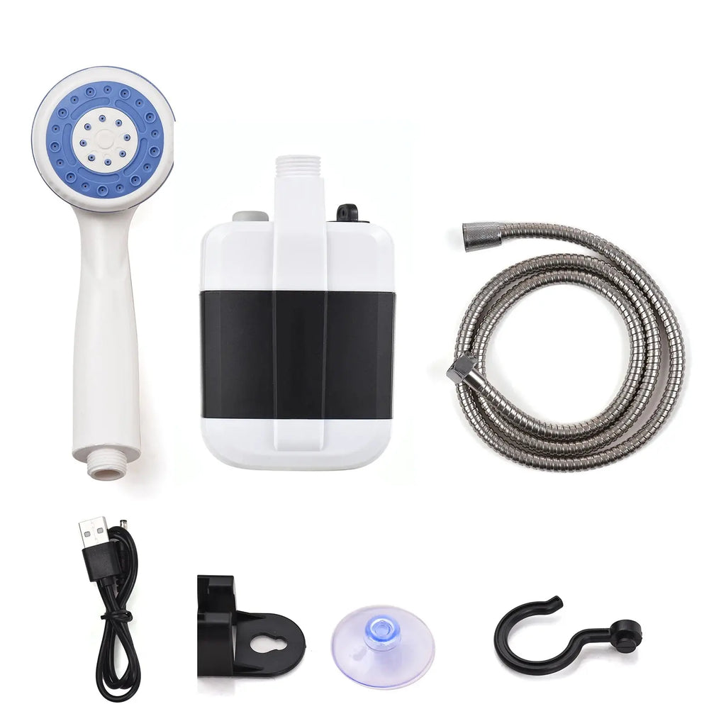 Portable Camping Shower Outdoor USB Rechargeable Electric Shower Pump for Camping Car Washing Gardening Pet Cleaning Nova Trendz