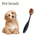 Pet Ear Cleaning Brush with Soft Plastic Bristles – Gentle Paw Cleaner for Dogs and Cats, Comfortable Oval Shaped Handle Nova Trendz