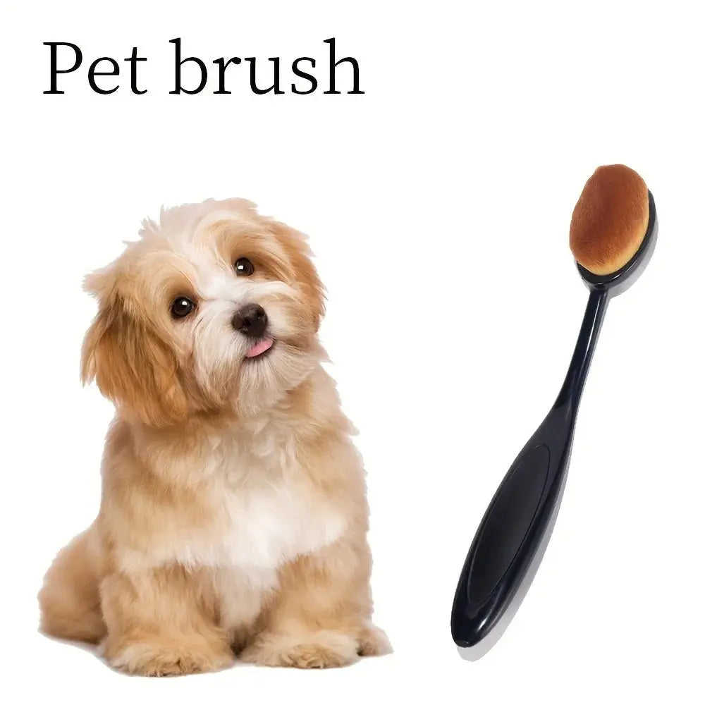 Pet Ear Cleaning Brush with Soft Plastic Bristles – Gentle Paw Cleaner for Dogs and Cats, Comfortable Oval Shaped Handle Nova Trendz