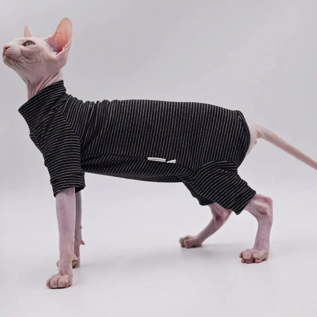 Cozy Four-Legged Cat Jacket for Hairless Breeds Cat Clothes for Sphynx Cats, Devon Rex Cats, Cornish Cats,Abbey Cats - Nova Trendz