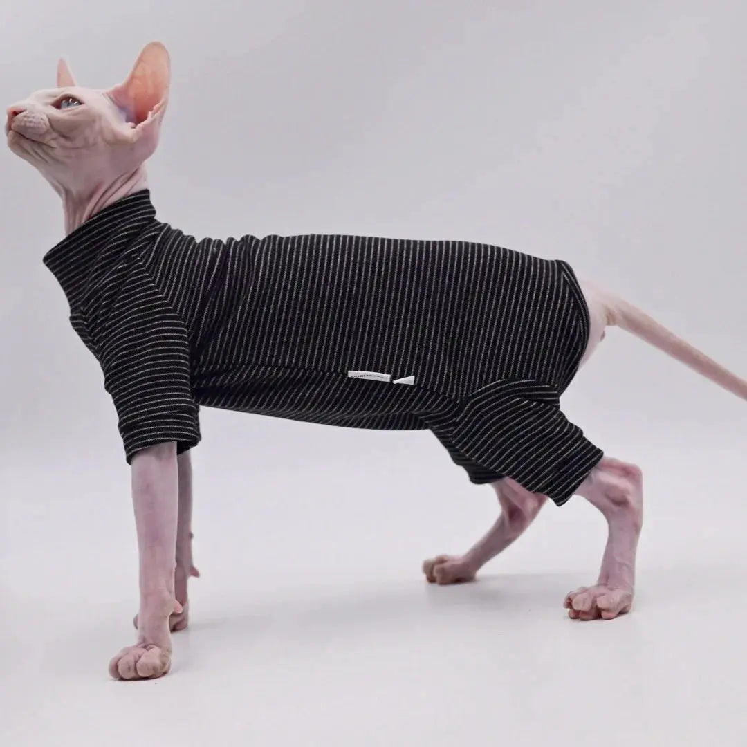 Cozy Four-Legged Cat Jacket for Hairless Breeds Cat Clothes for Sphynx Cats, Devon Rex Cats, Cornish Cats,Abbey Cats - Nova Trendz