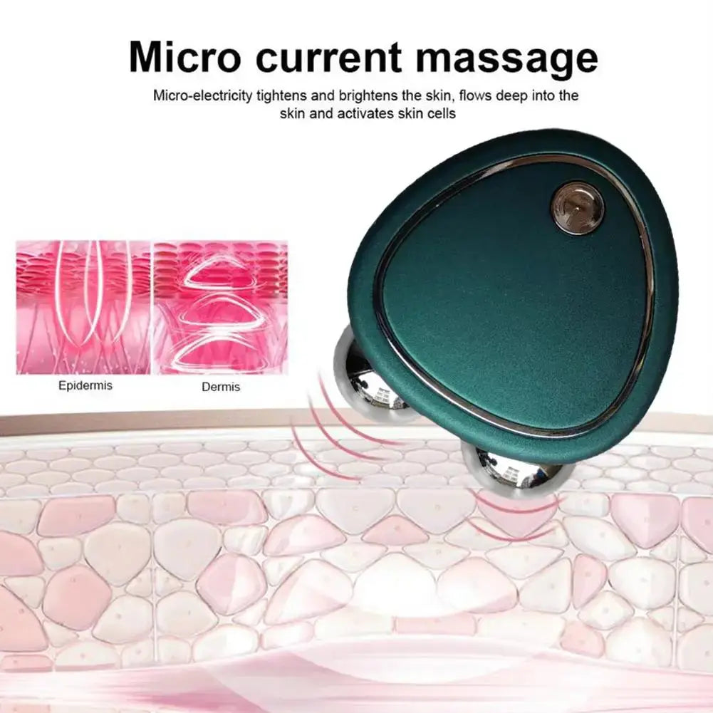 Green EMS Face Lift Massager Machine Roller Microcurrent Facial Device Beauty Instrument Rejuvenation Tighten Skin Face Tool Nova Trendz