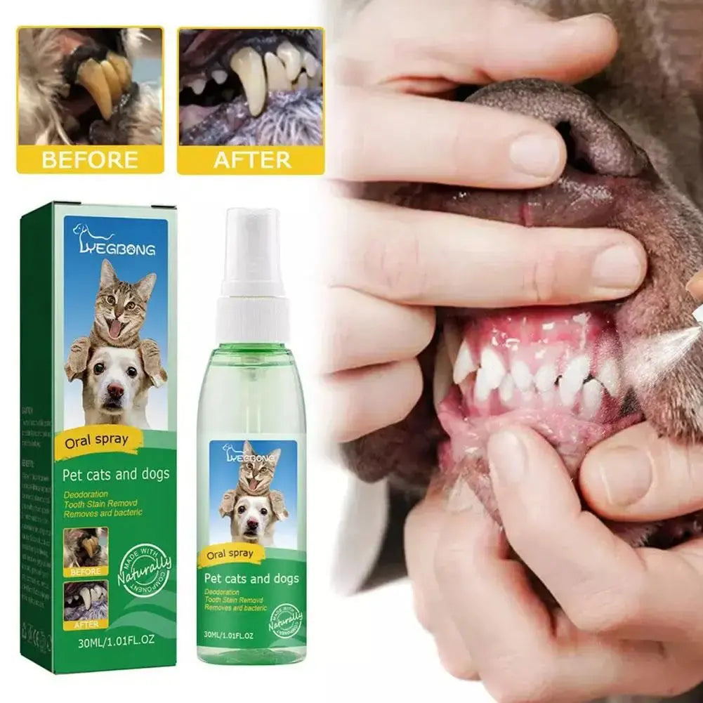 30ml/Bottle Dog Oral Spray Dog And Cat Tooth Cleaning Spray Tooth Spray Dog Oral Spray Pet Breath Freshener Oral Spray Nova Trendz