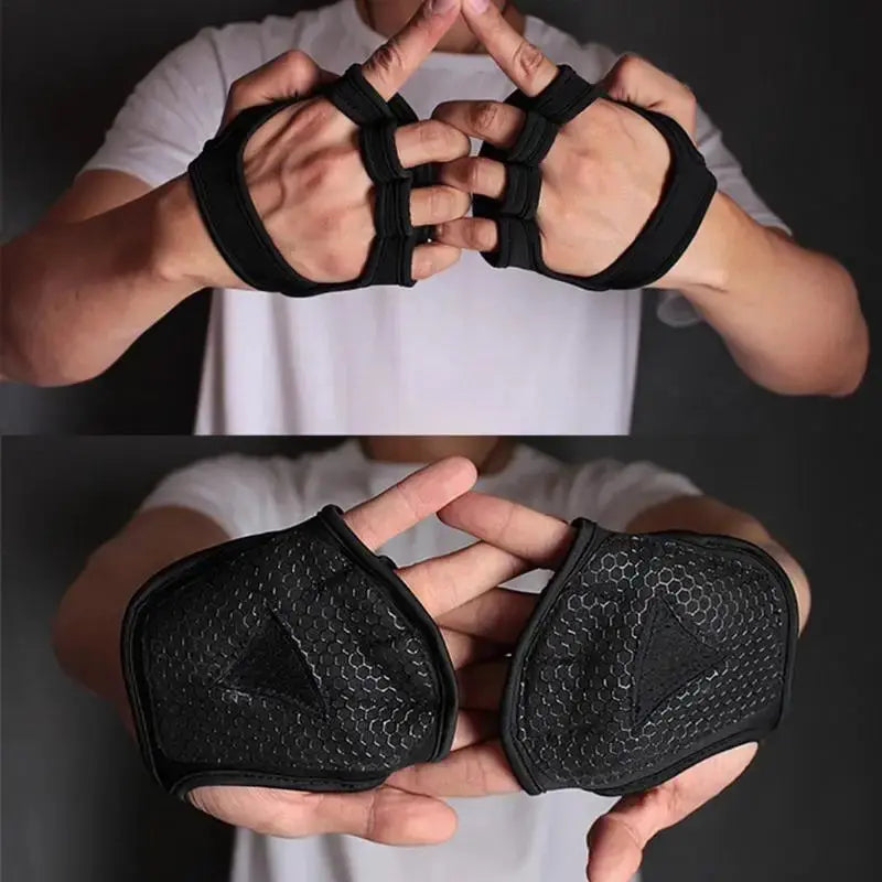 Lifting Palm Dumbbell Grips Pads Unisex Anti Skid Weight Training Gloves Gym Workout Fitness Sports For Hand Protector Nova Trendz