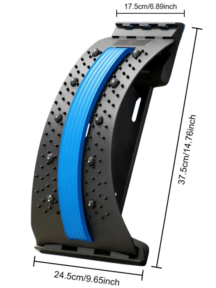 Back Massager Stretch Lumbar Support Relaxation Spine Pain Relief Vertebral Relaxer Stretches The Lower Traction Corrects Waist - Nova Trendz