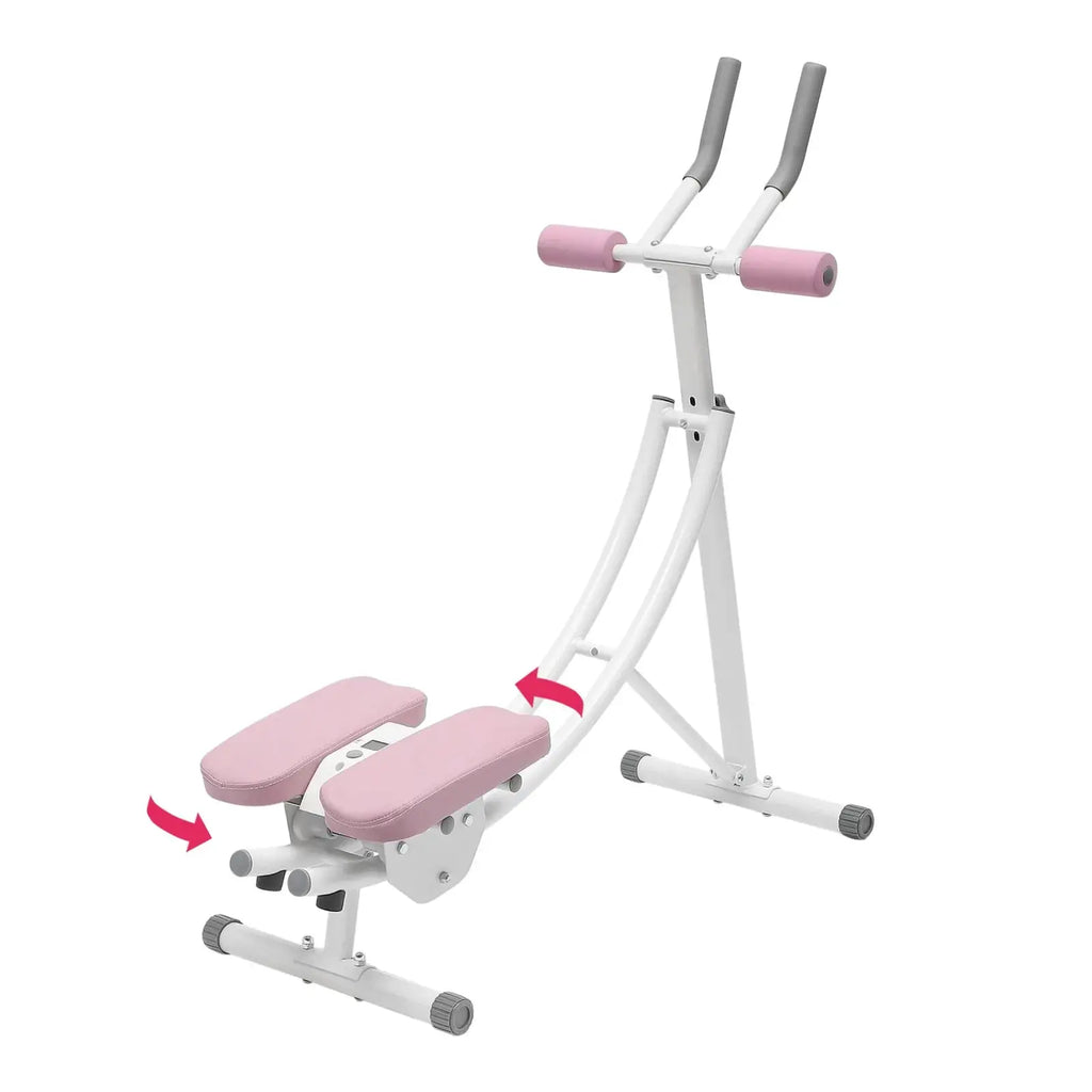 Ab Machine, 150kg/330lbs Weight Capacity, Foldable, Core & Abdominal Exercise Fitness Equipment for Home Gym Nova Trendz