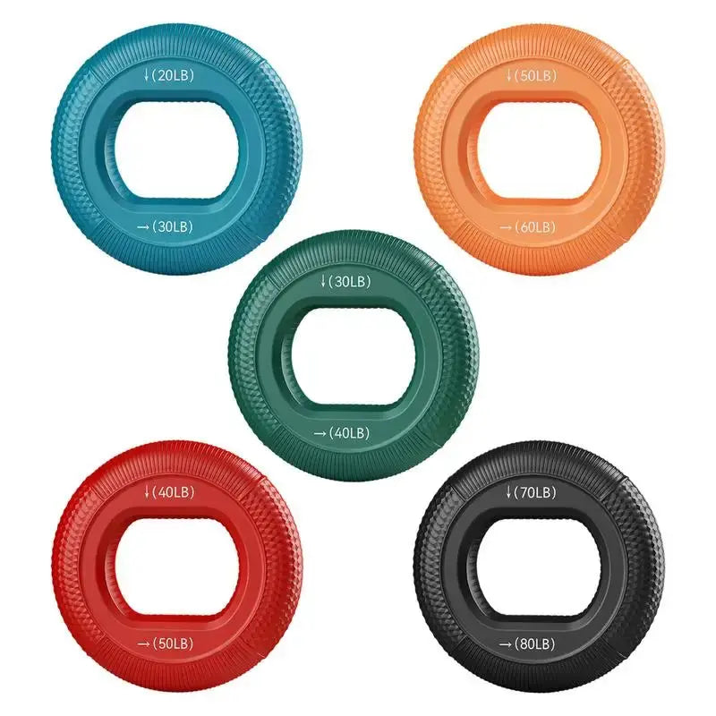 Silicone Adjustable Hand Grip 20-80LB Gripping Ring Finger Forearm Trainer Carpal Expander Muscle Workout Exercise Gym Fitness Nova Trendz
