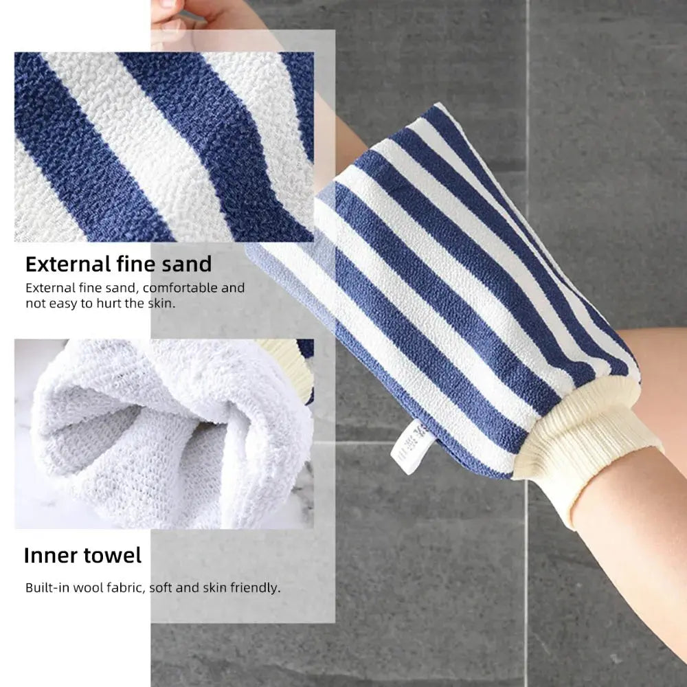 Bath for Peeling SPA Exfoliating Shower Brush Washcloth Body Cleaning Scrubber Mitt Rub Body Wash Gloves Back Shower Bath Towel Nova Trendz