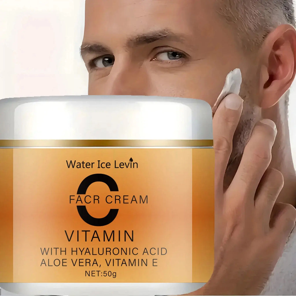 Vitamin C Facial Cream, Hyaluronic Acid, Aloe Vera and Vitamin E, Facial Moisturizing Cream, Nourishing Skin Care, Increasing Brightness, Available for All Skin Types - Nova Trendz