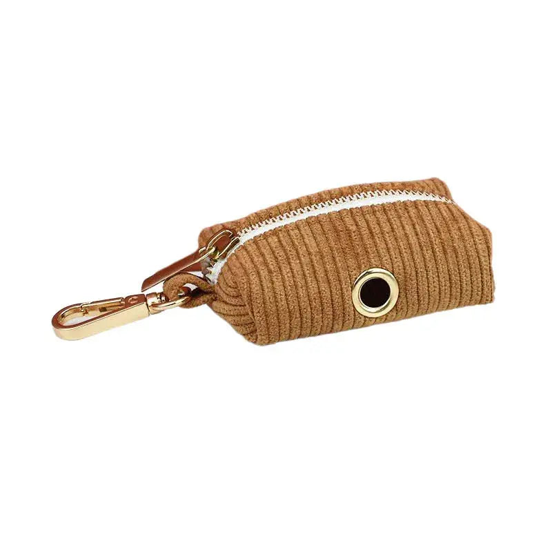 Caramel Corduroy Dog Collar And Leash Set For Dogs Custom Engraved Nameplate Pet Supplies Dog Leash Corduroy01 - Nova Trendz