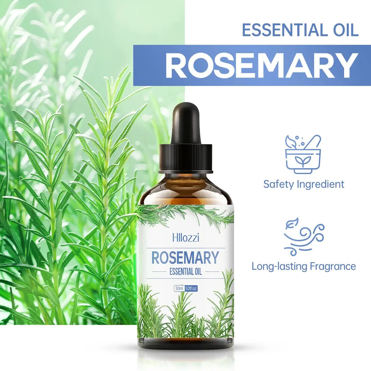 Rosemary essential oil hair care scalp massage skin care high quality essential oil suitable for all hair types nourishing care Nova Trendz