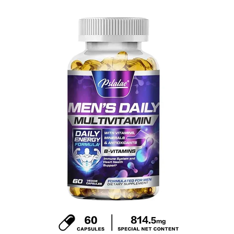 Men's Daily Multivitamin Supplement - Provides Cognitive Brain Health, Energy and Stamina, and Muscle Mass Vegan Nova Trendz