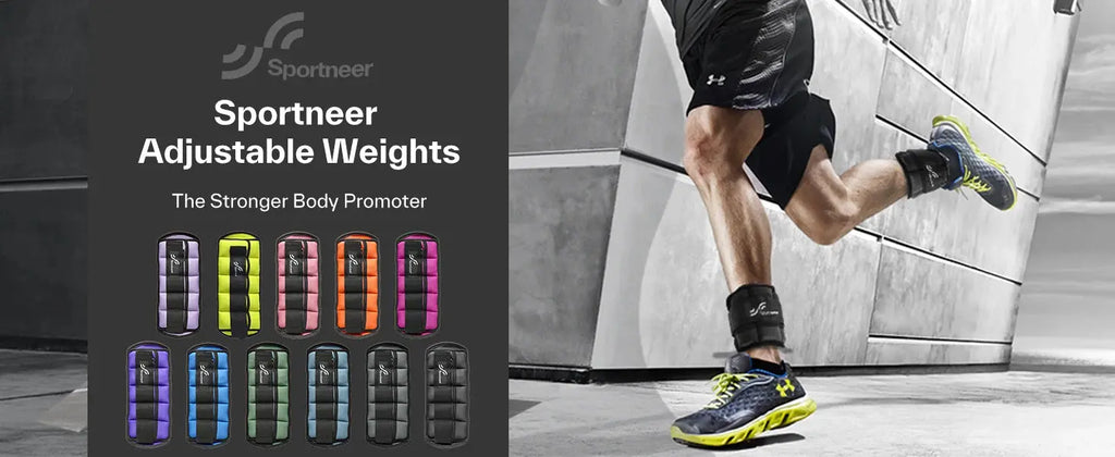 Sportneer Adjustable Ankle Weights 1Pair 10lb Leg Weight Straps for Women Men Weighted Ankle Weights Set for Gym Fitness Workout Nova Trendz