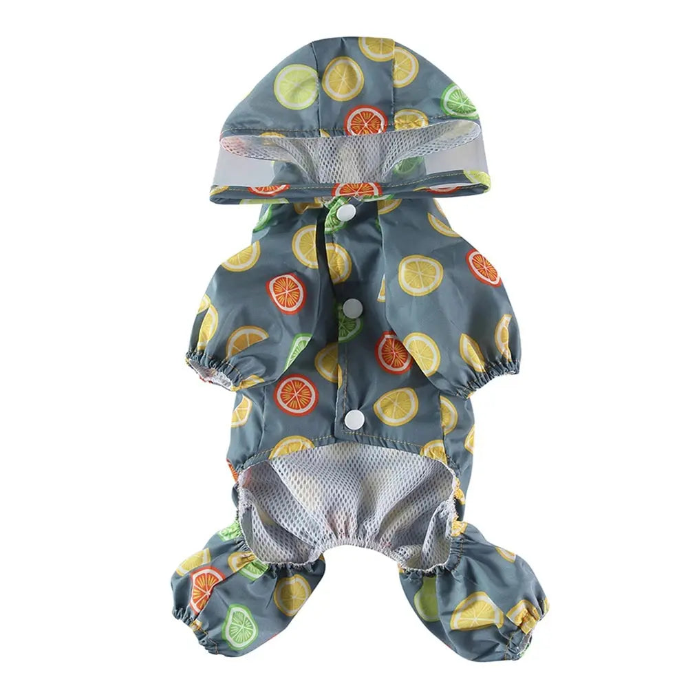 Dog Raincoat Dog Hooded Poncho 4 Legs Dog Rain Jacket with D Leash Ring Waterproof Dog Rain Clothes for Small Medium Dogs Nova Trendz