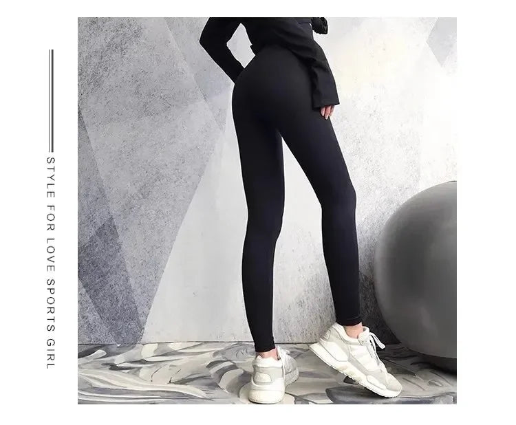 Fitness Pants Women Stretch Tight Peach Buttock Lifting Yoga Pants High Waist Belly Holding Quick Dry Running Sweat?pants Fitnes Nova Trendz