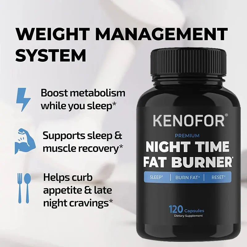 Night Time Fat Burner Supplement To Reduce Belly Fat - Helps Metabolic Cleansing, Sleep Aid Appetite Suppressant & Fat Burner Nova Trendz