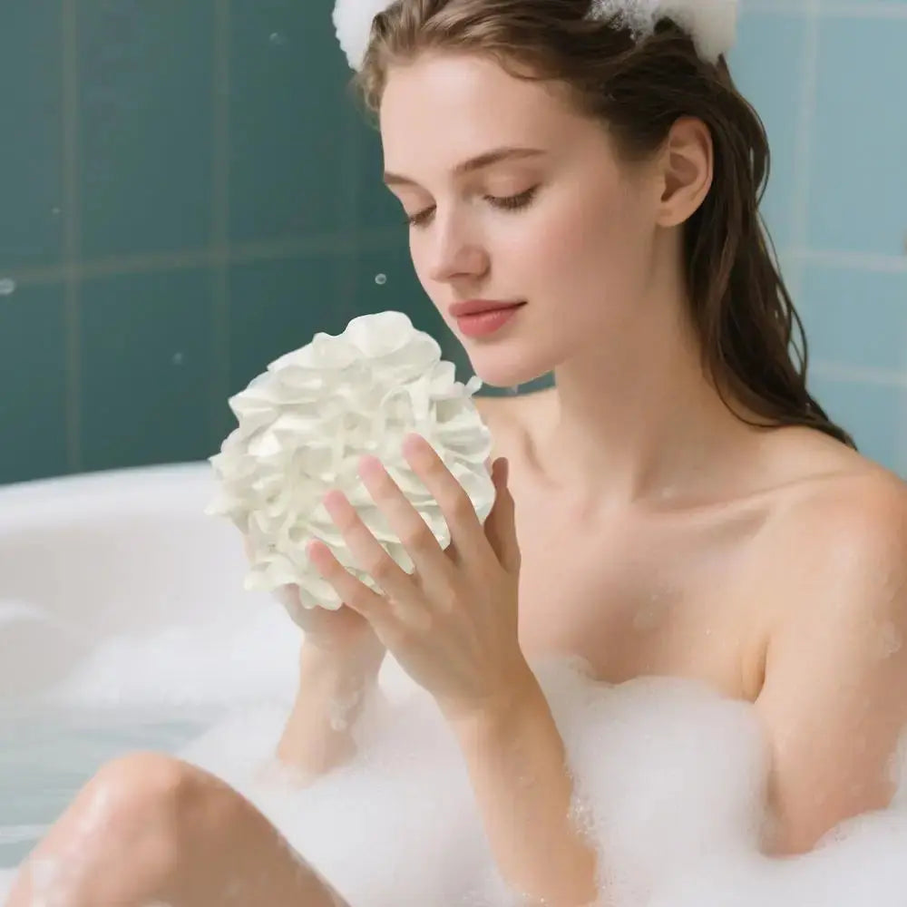 Bath Sponge 2 In 1 Body Sponge With Soap Pouch Multifunctional Bathroom Accessories For Skin Care Daily Use Travel Spa Nova Trendz