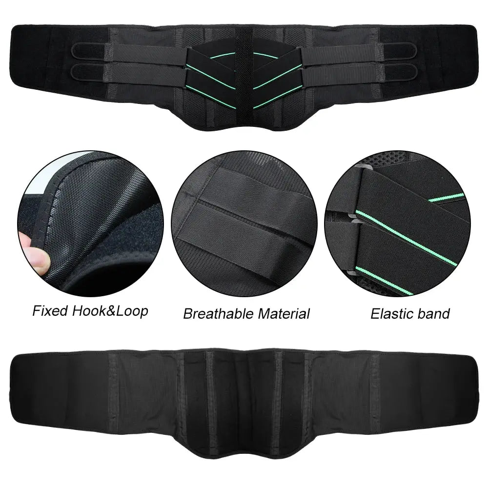 1Pcs  Breathable Back Support Belt with 5 Stays for Lower Back Pain Relief Anti-Skid Lumbar Braces for Men/Women for Work - Nova Trendz