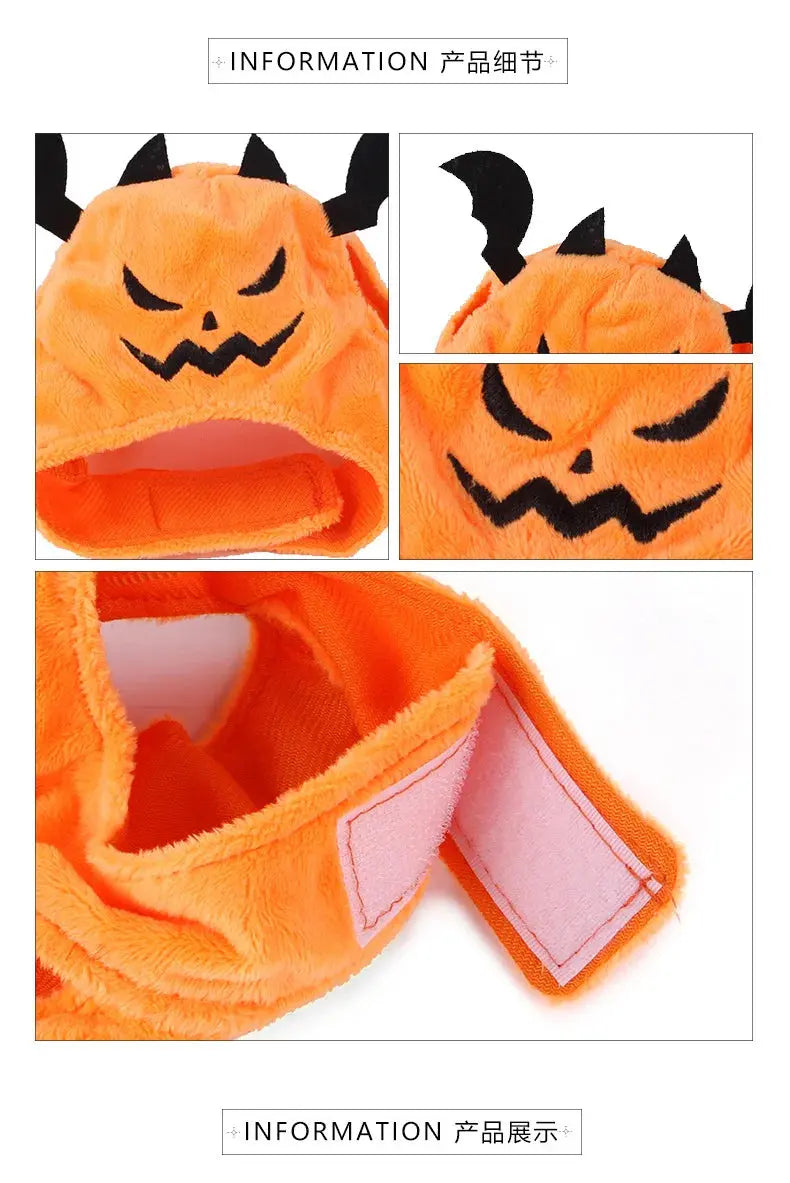 Pet Halloween Dog Cat Costume Dog Cat Costumes for Small Dogs Cosplay Bat Headgear Cat Hat Cat Headgear Pet Supplies Nova Trendz