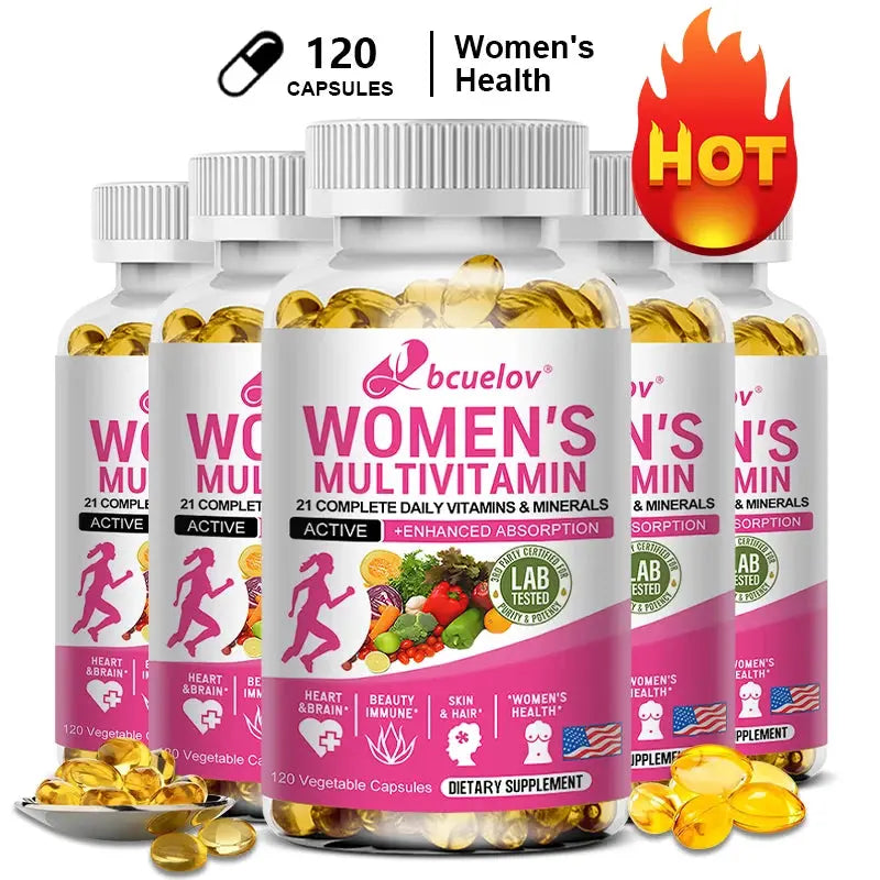 Multivitamin - Improves Nutrient Absorption, Heart Health, Natural Energy Support, Whole Food Supplement, Non-GMO, Gluten Free Nova Trendz