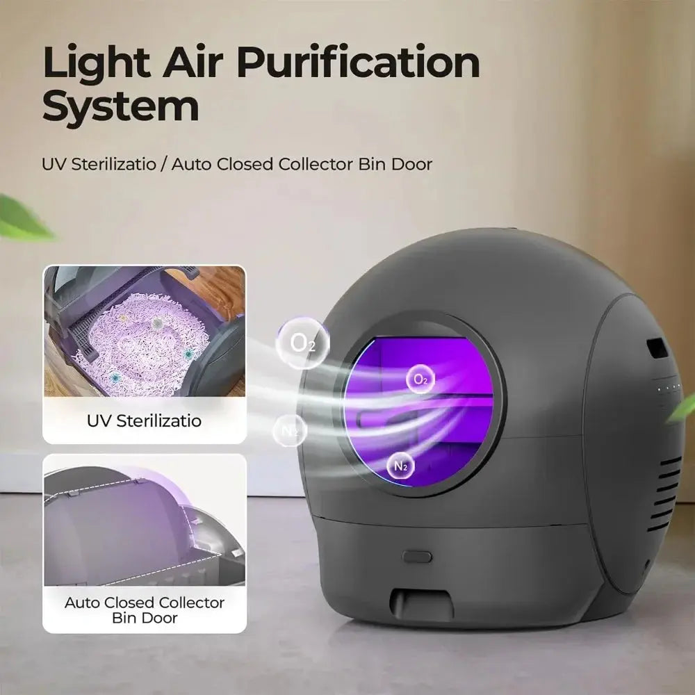 Self-Cleaning Extra Large Automatic Cat Litter Box – APP Control, Safe Alert & Smart Health Monitor Nova Trendz