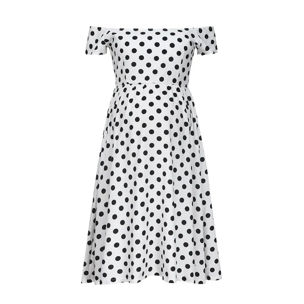 New Maternity Dresses Summer Fashion Dot Print Pregnancy Breastfeeding Off Shoulder Sexy Dress Christmas Hoodie Dresses Women Nova Trendz