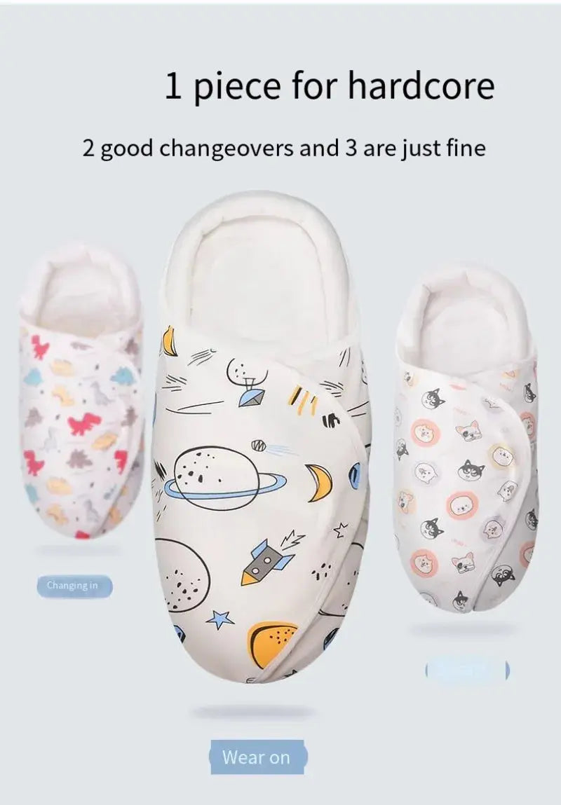 Newborn Baby Swaddle Wrap Adjustable Newborn Hat Set Anti-kick Swaddle Warm Soft BlanketSuitable for Babies Aged 0-3 Months - Nova Trendz