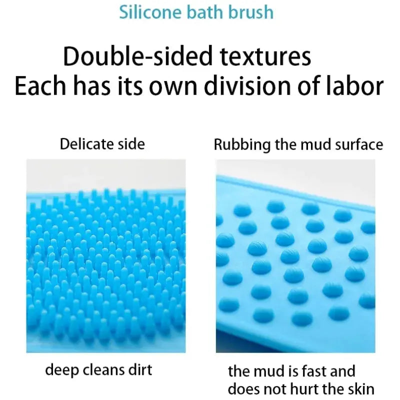 Body Sponge Silicone Brushes Bath Towels Scrubber Rubbing Back Peeling Massage Shower Belt Extended Skin Clean Brushes Nova Trendz